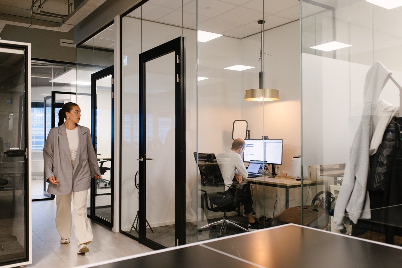 Gabriella op kantoor