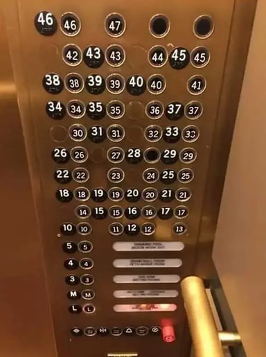 Interaction design in an elevator