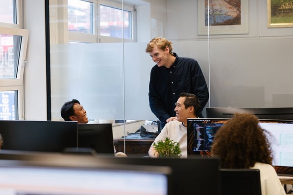 Desar Job Keith laughing