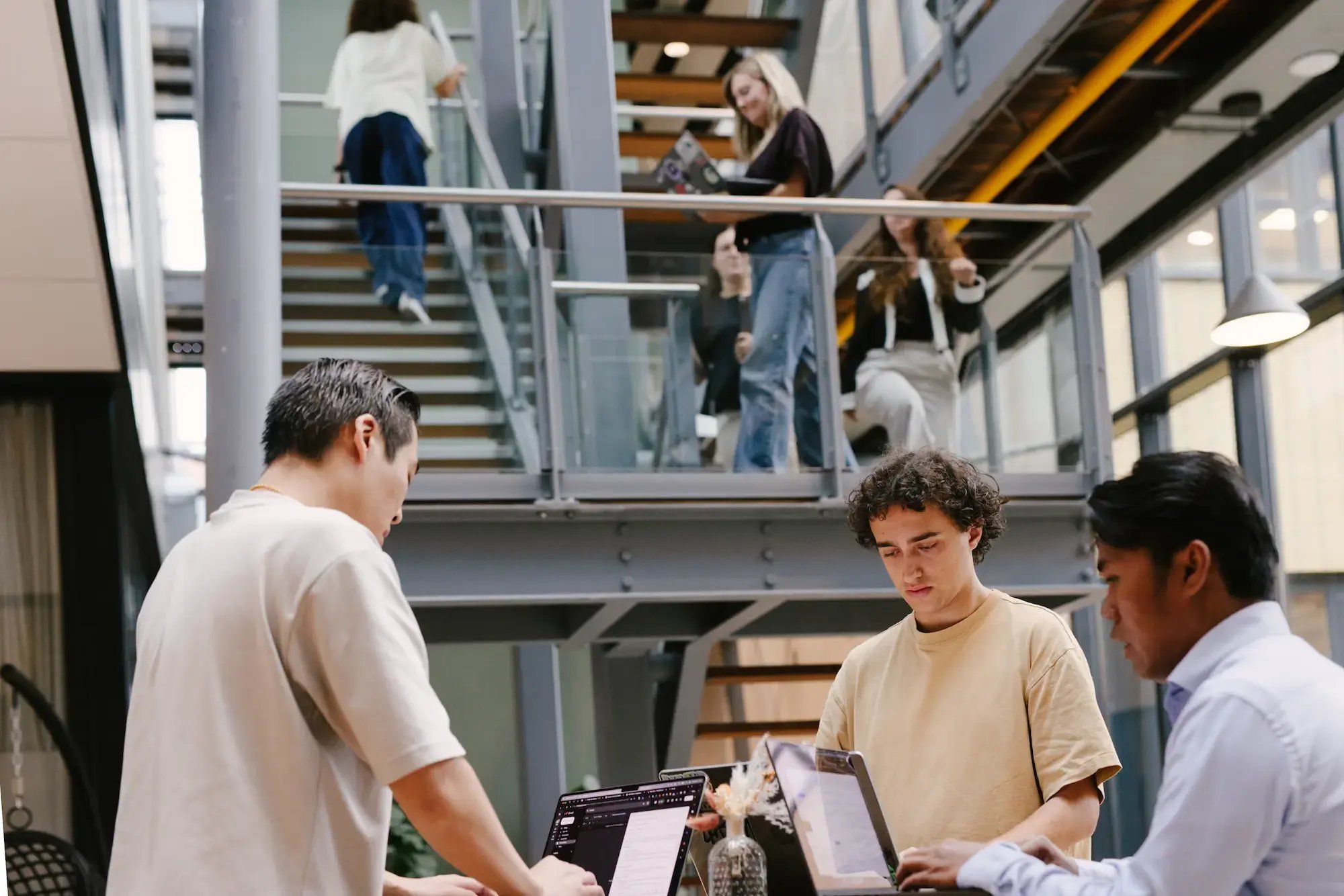 Leapforce team in the office building