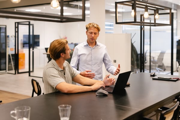 Witold en Rogier in gesprek