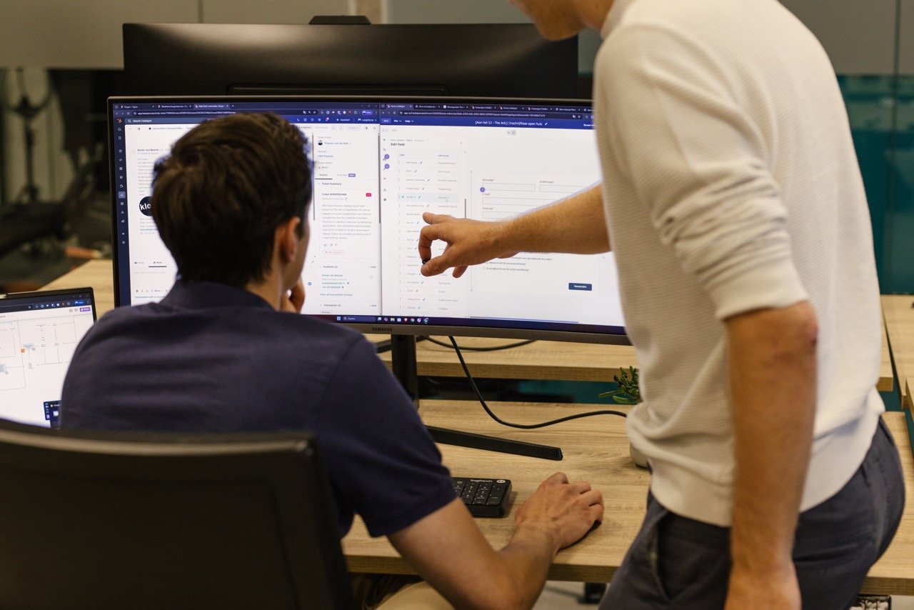 Werken achter een computer