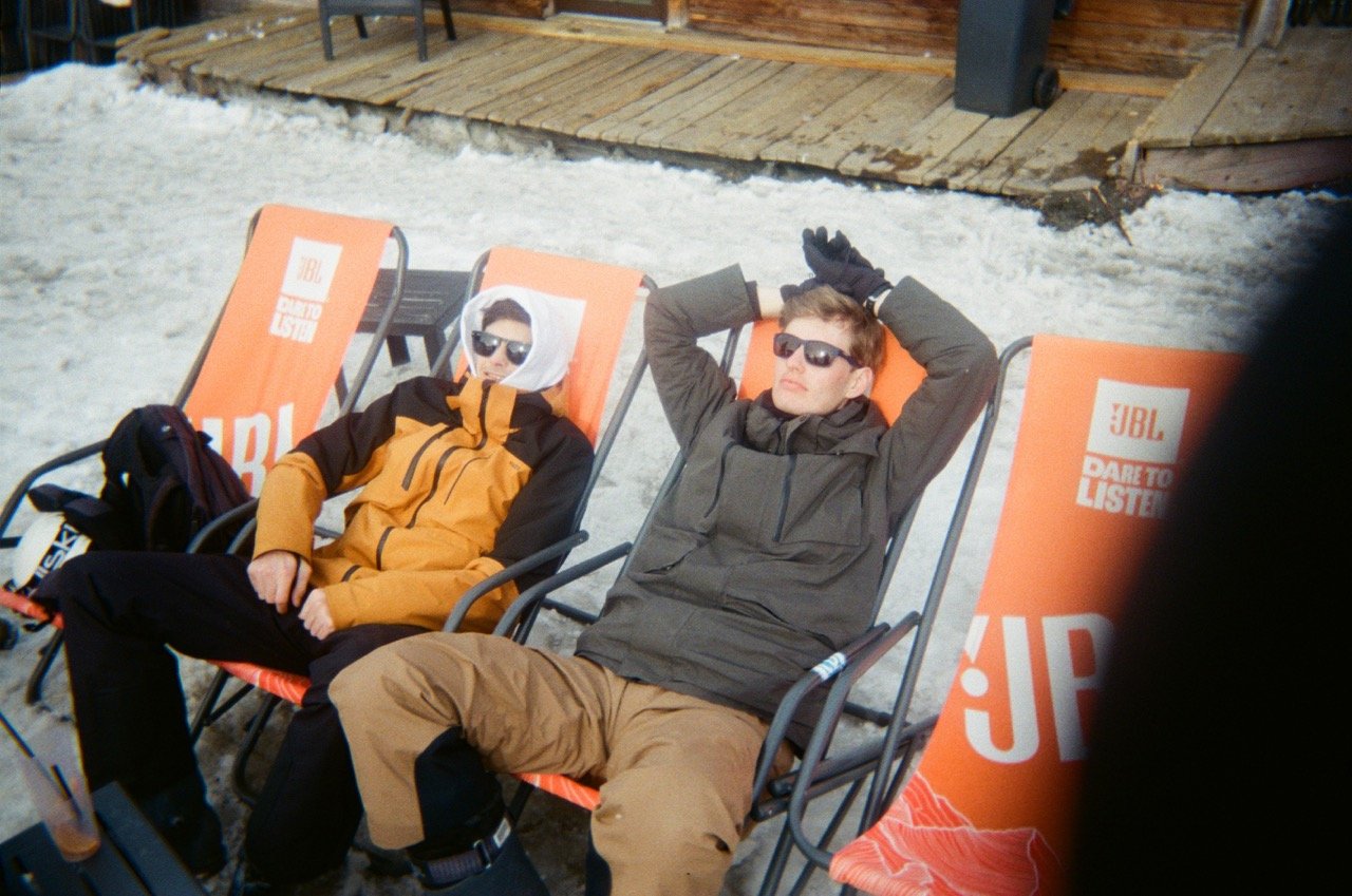 Job Huisman in Val Thorens met Thomas