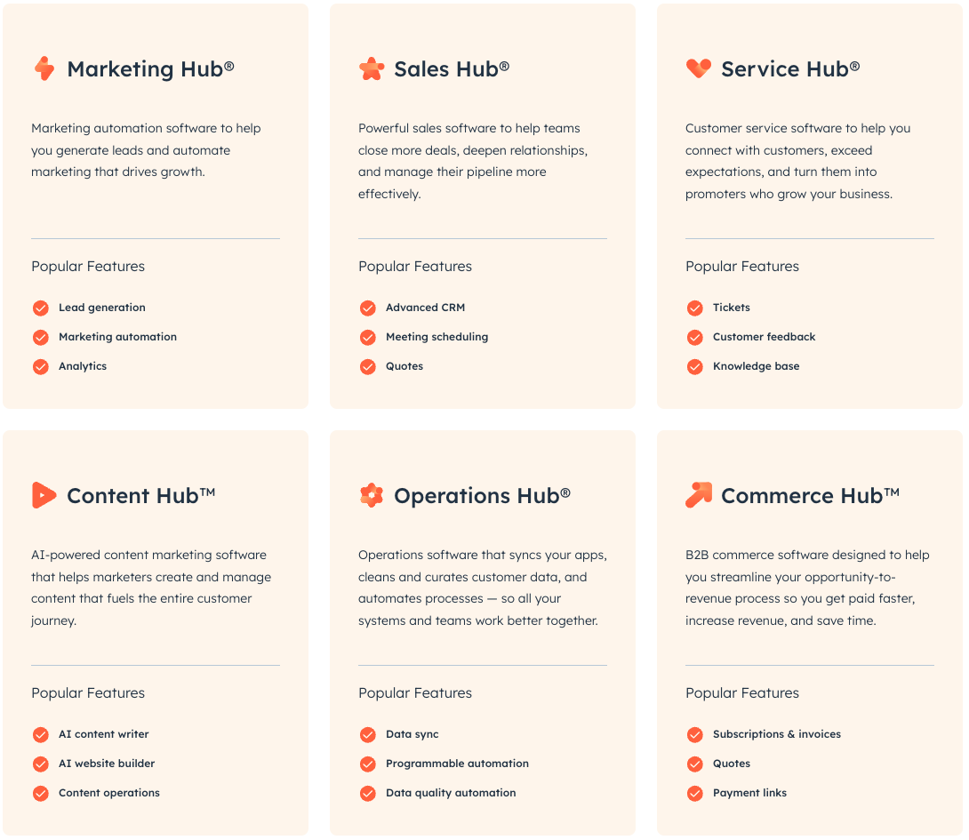 6 Hubspot-hubs