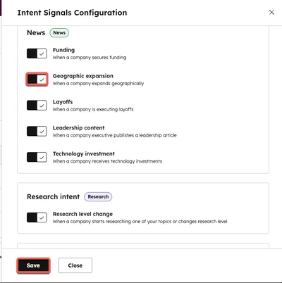 Actieve signalering van Buyer Intent en bedrijfsnieuws