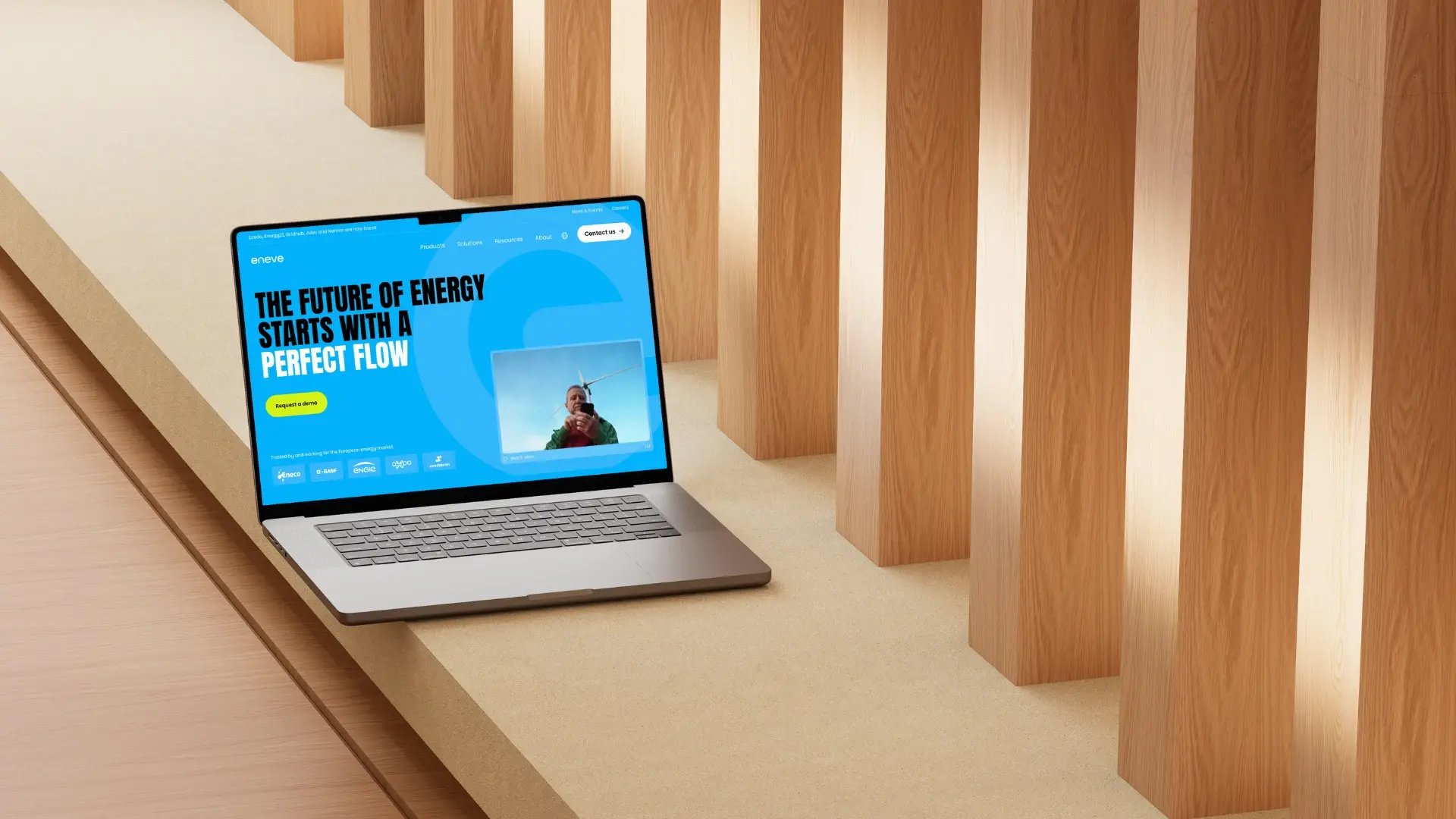 Eneve website mockup cropped