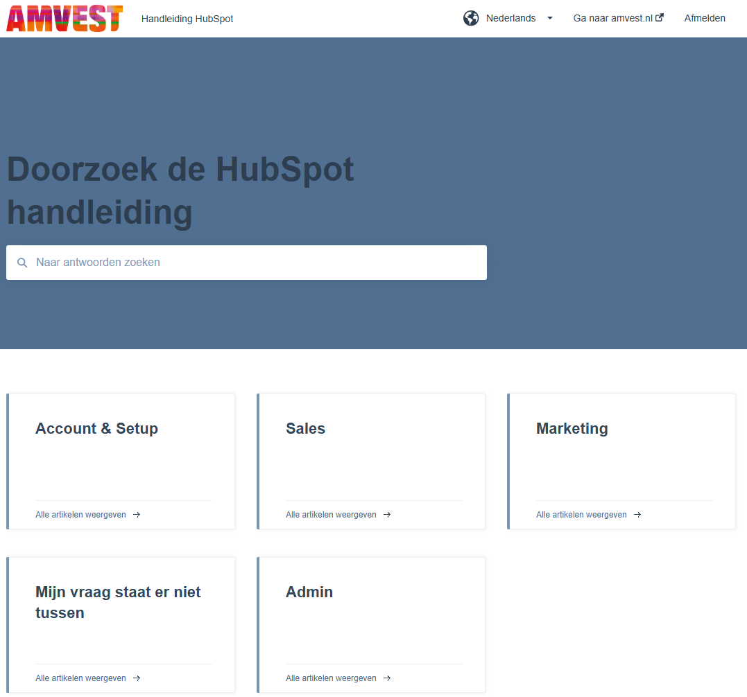 Handleiding HubSpot