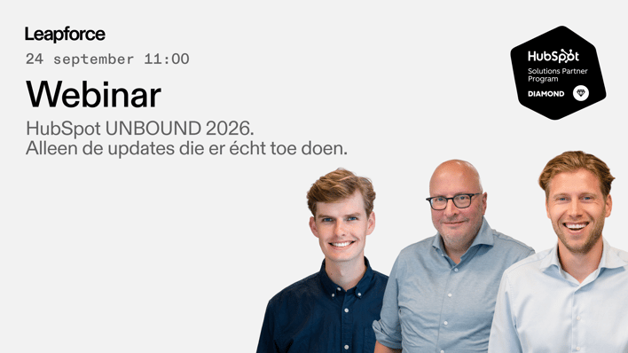 HubSpot UNBOUND webinar banner zonder CTA