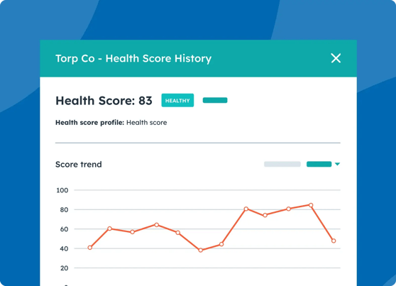 HubSpot health score