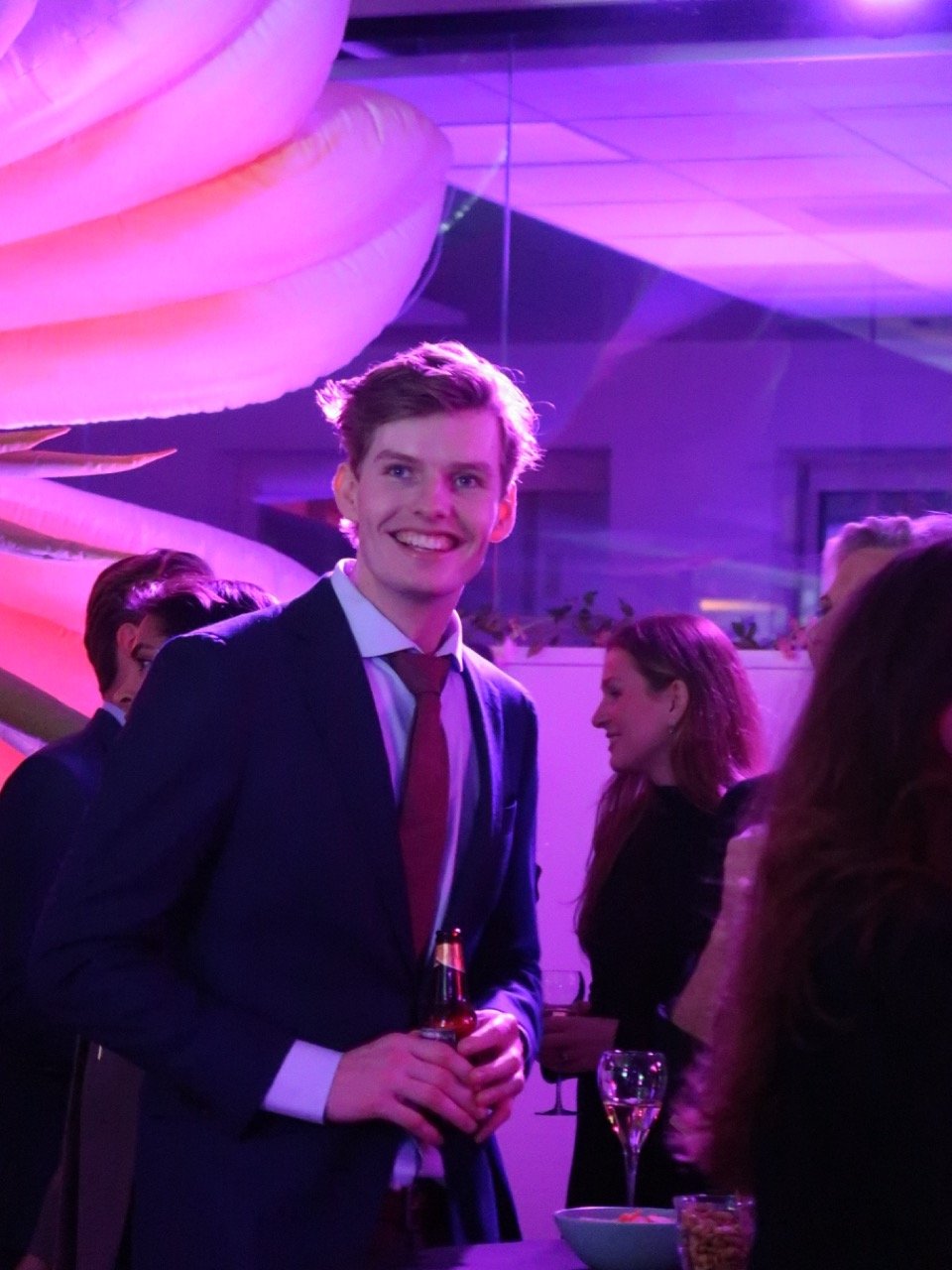 Job Huisman tijdens het Leapforce rebranding feest