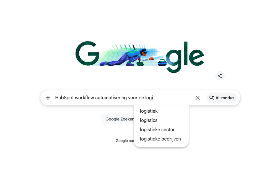 Google Search over 'HubSpot workflow automatisering'