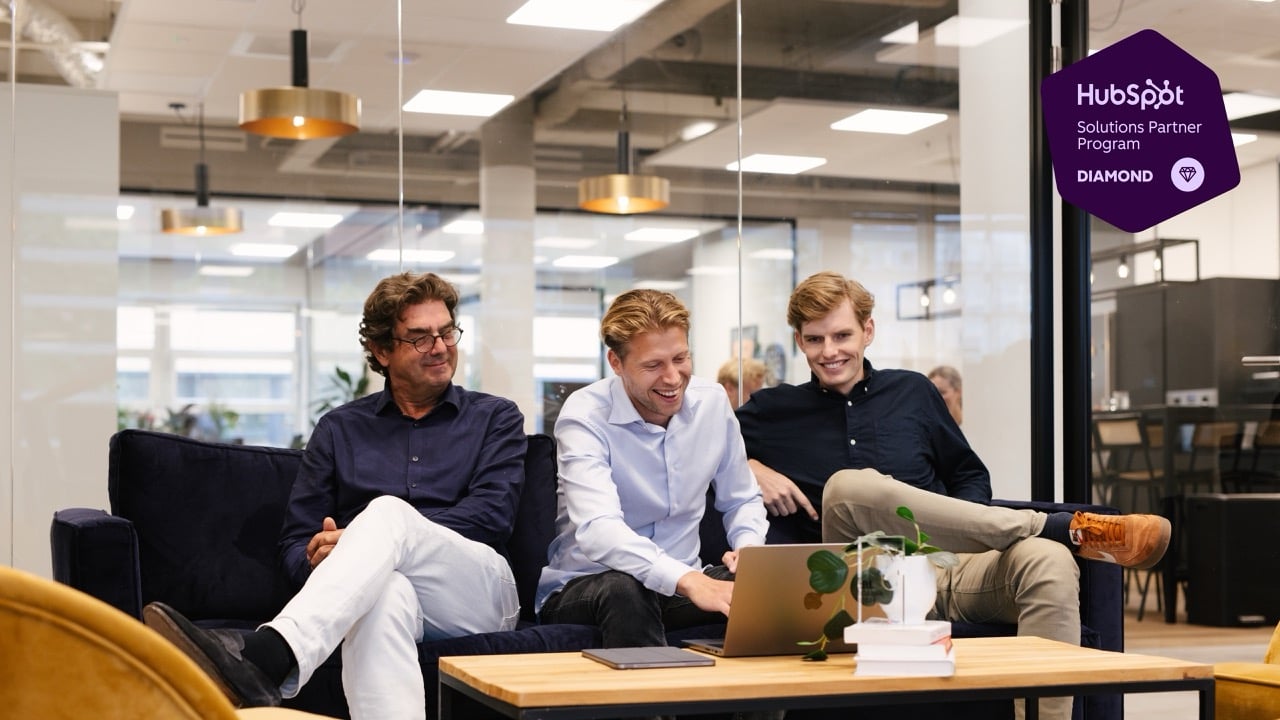 Philip, Witold en Job - HubSpot Diamond Partner